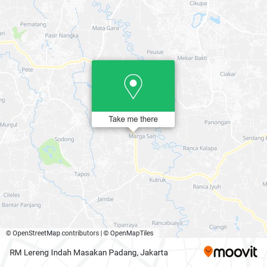 RM Lereng Indah Masakan Padang map