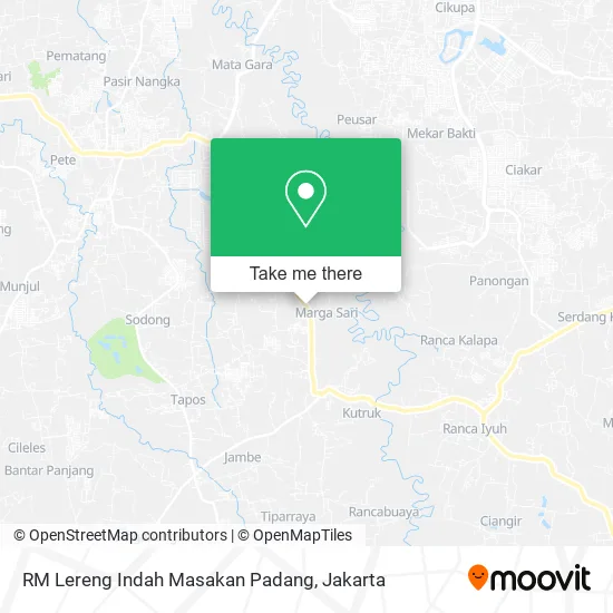RM Lereng Indah Masakan Padang map