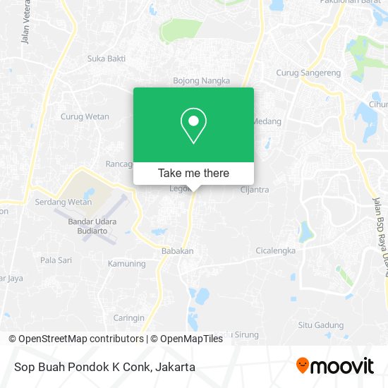 Sop Buah Pondok K Conk map