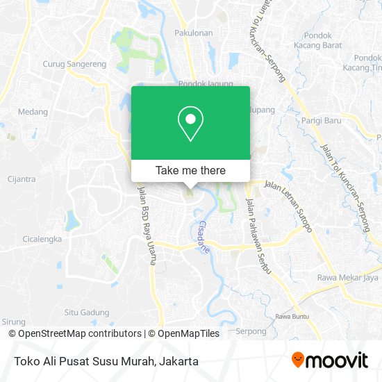 Toko Ali Pusat Susu Murah map