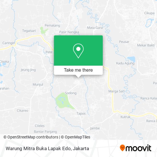 Warung Mitra Buka Lapak Edo map