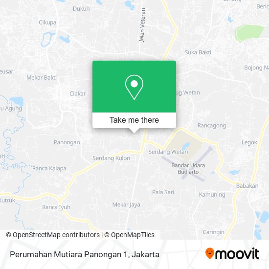 Perumahan Mutiara Panongan 1 map