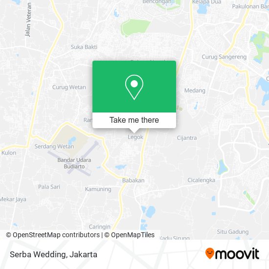 Serba Wedding map