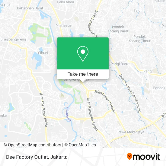 Dse Factory Outlet map