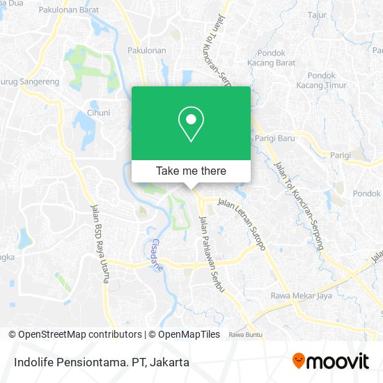 Indolife Pensiontama. PT map