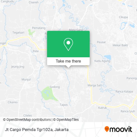 Jt Cargo Pemda Tgr102a map