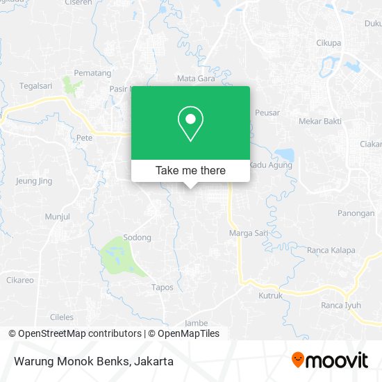 Warung Monok Benks map