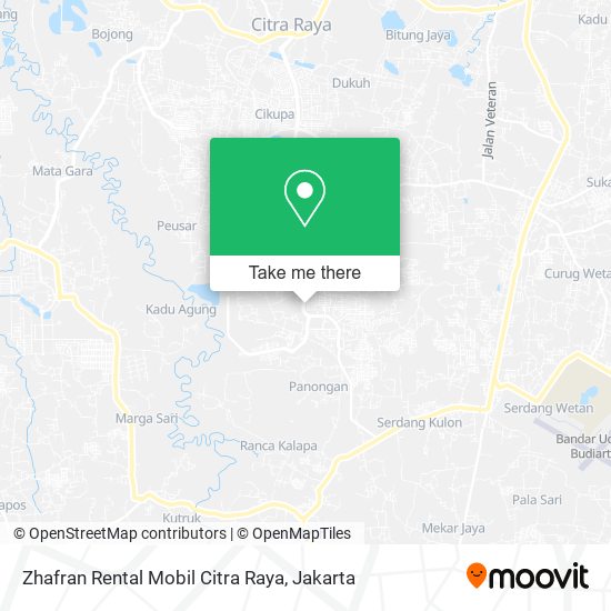 Zhafran Rental Mobil Citra Raya map
