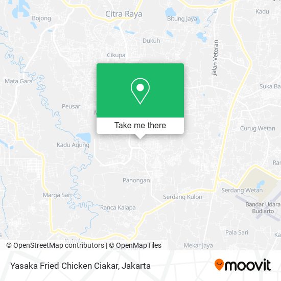 Yasaka Fried Chicken Ciakar map