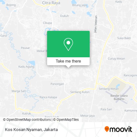 Kos Kosan Nyaman map