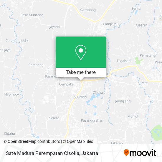 Sate Madura Perempatan Cisoka map