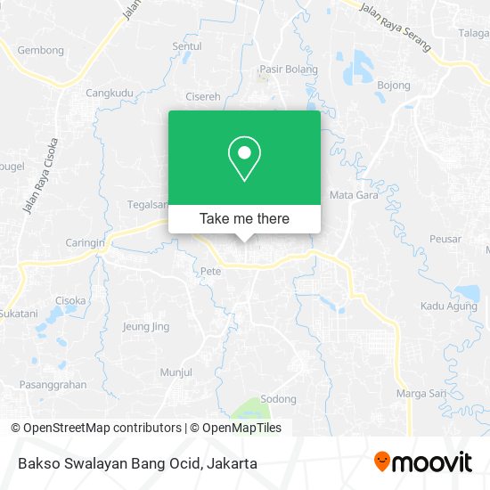 Bakso Swalayan Bang Ocid map