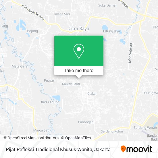 Pijat Refleksi Tradisional Khusus Wanita map