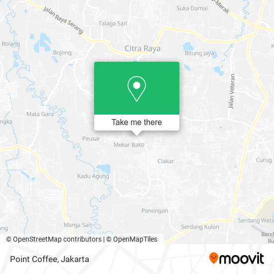 Point Coffee map