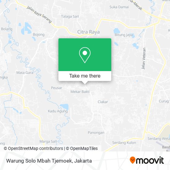 Warung Solo Mbah Tjemoek map