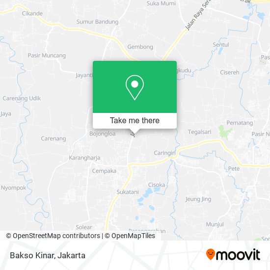 Bakso Kinar map