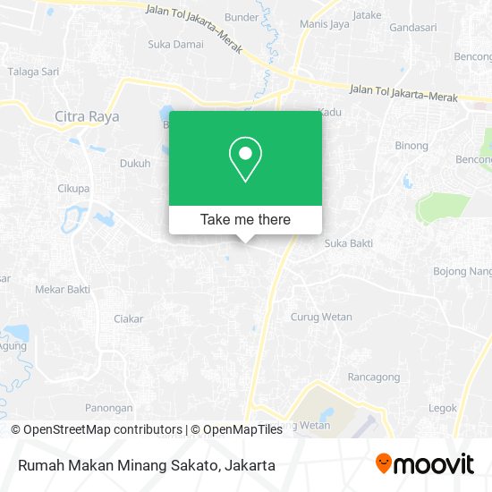 Rumah Makan Minang Sakato map