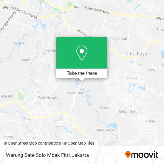 Warung Sate Solo Mbak Fitri map