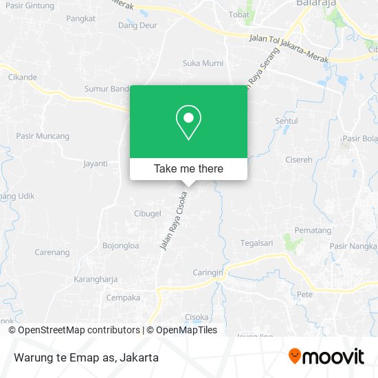 Warung te Emap as map