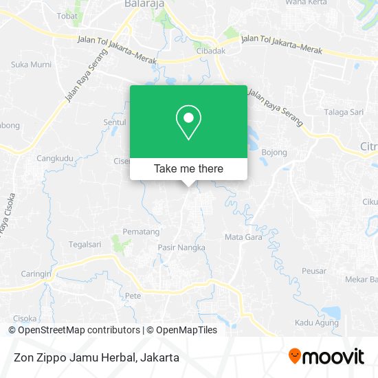 Zon Zippo Jamu Herbal map