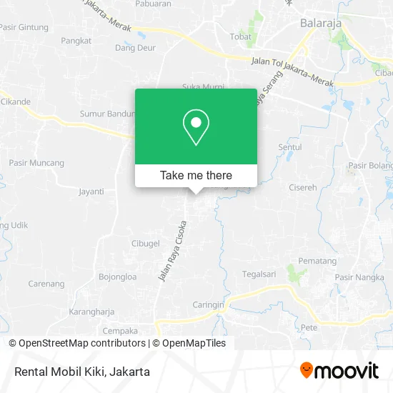 Rental Mobil Kiki map