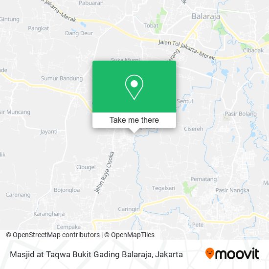 Masjid at Taqwa Bukit Gading Balaraja map