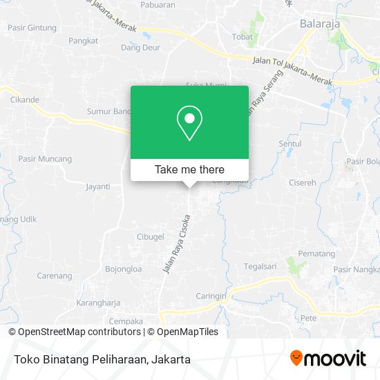 Toko Binatang Peliharaan map