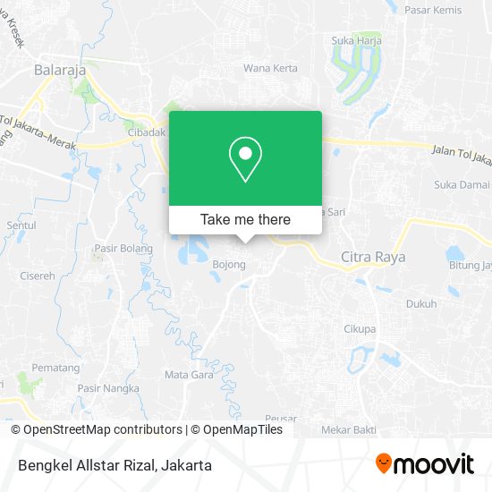 Bengkel Allstar Rizal map