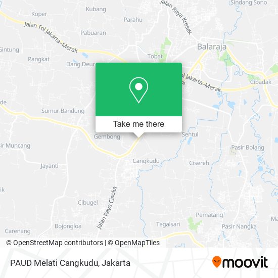 PAUD Melati Cangkudu map