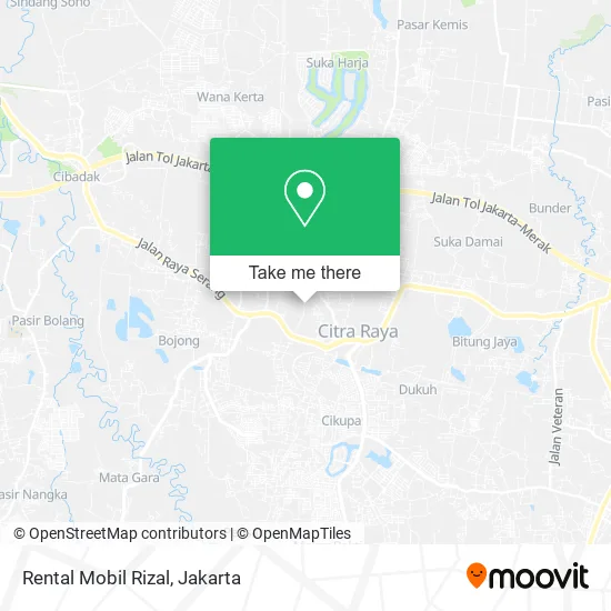 Rental Mobil Rizal map