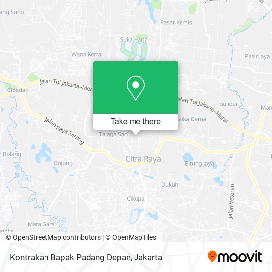 Kontrakan Bapak Padang Depan map