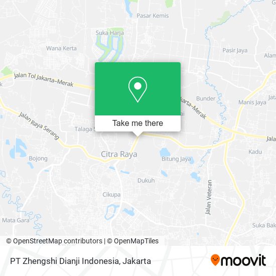 PT Zhengshi Dianji Indonesia map