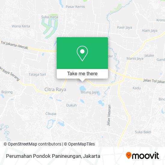 Perumahan Pondok Panineungan map