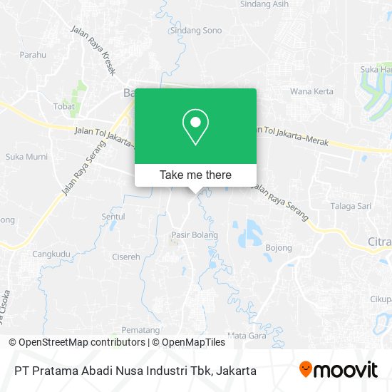 PT Pratama Abadi Nusa Industri Tbk map
