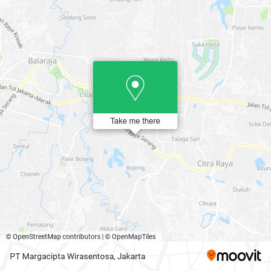 PT Margacipta Wirasentosa map