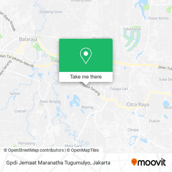 Gpdi Jemaat Maranatha Tugumulyo map