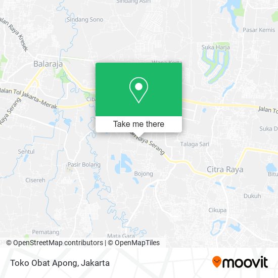 Toko Obat Apong map