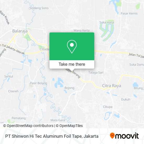 PT Shinwon Hi Tec Aluminum Foil Tape map