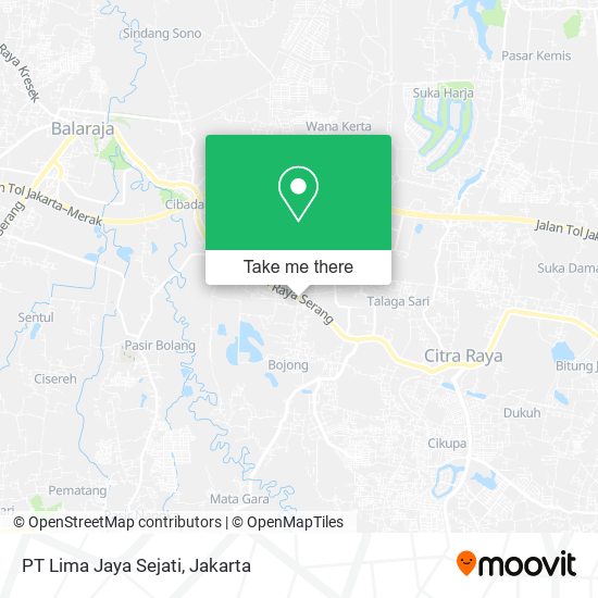 PT Lima Jaya Sejati map