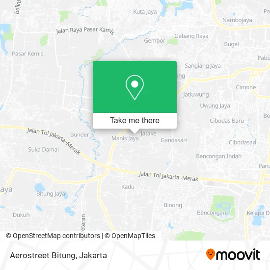 Aerostreet Bitung map