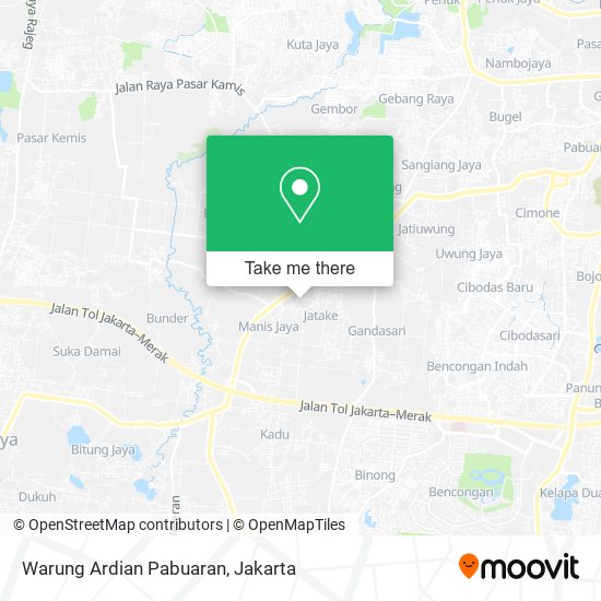Warung Ardian Pabuaran map