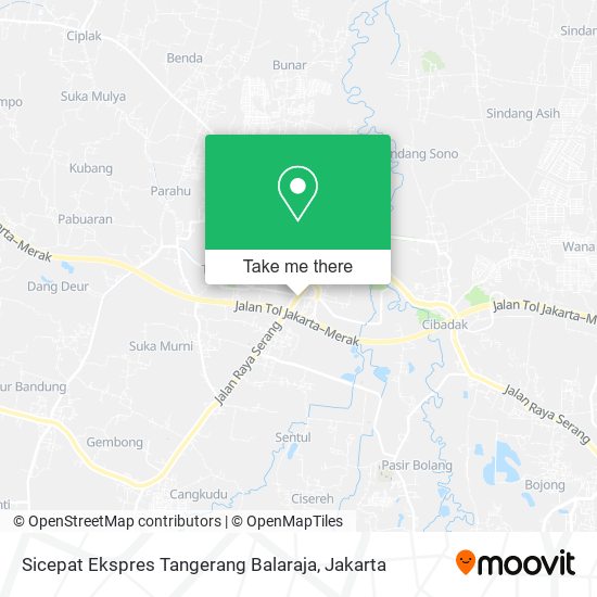 Sicepat Ekspres Tangerang Balaraja map