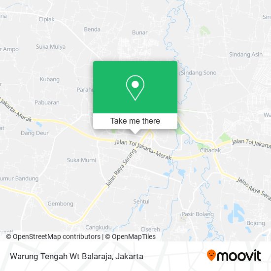 Warung Tengah Wt Balaraja map