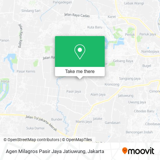 Agen Milagros Pasir Jaya Jatiuwung map