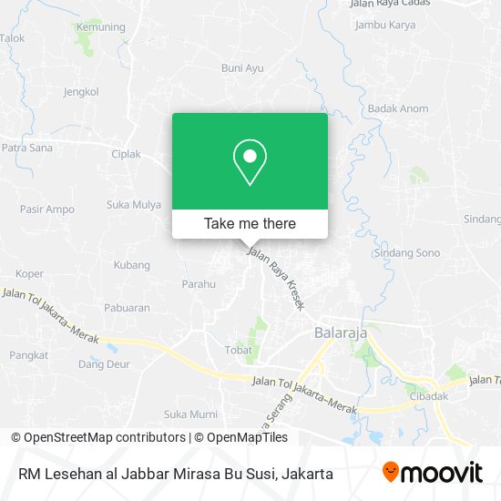 RM Lesehan al Jabbar Mirasa Bu Susi map