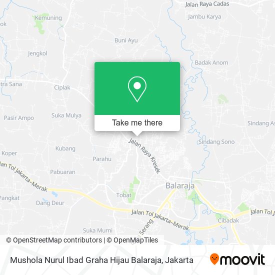 Mushola Nurul Ibad Graha Hijau Balaraja map