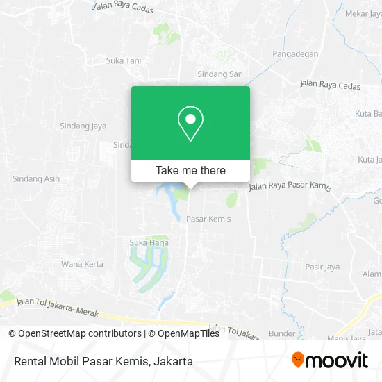 Rental Mobil Pasar Kemis map