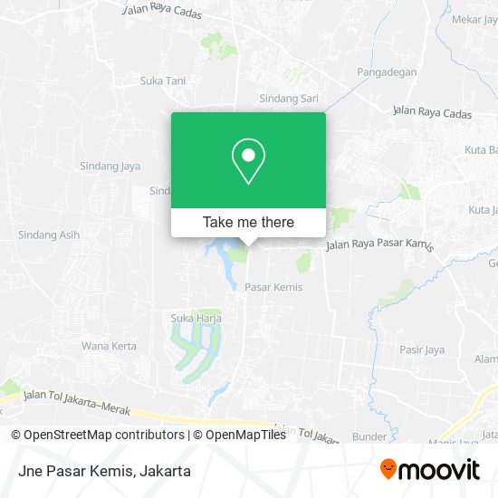 Jne Pasar Kemis map