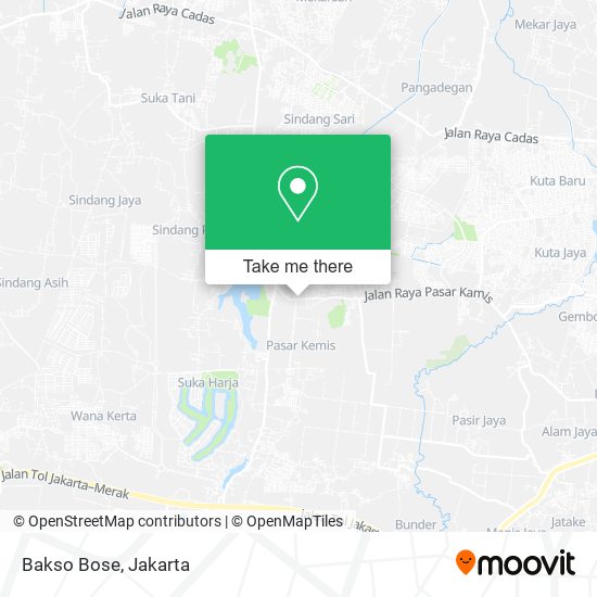 Bakso Bose map