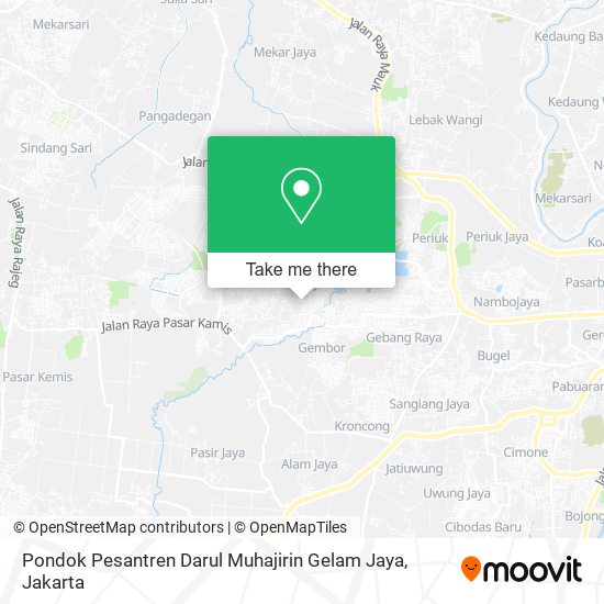 Pondok Pesantren Darul Muhajirin Gelam Jaya map